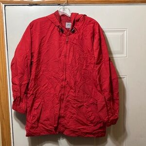 Eddie Bauer Red Hooded Jacket M